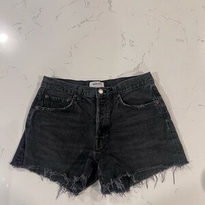AGOLDE Women's Black Denim Shorts- 28-parker long